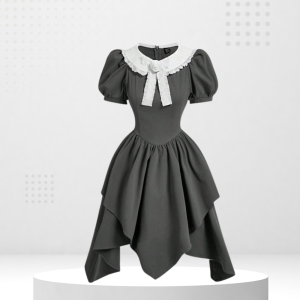 Váy Xòe Cổ Bèo Tầng